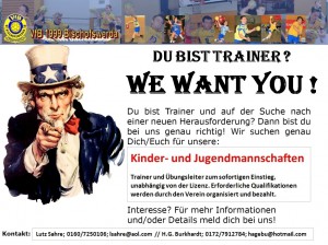 Suchen dringend Trainer