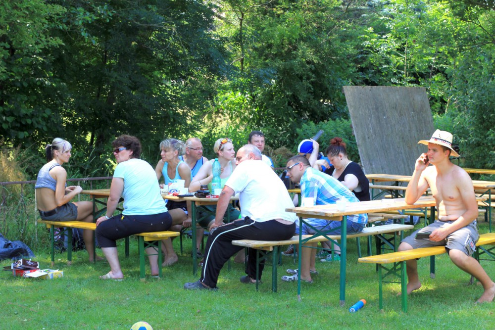 11 Uhr, die ereste Schlacht ist geschlagen - eine kleine Pause ist angesagt