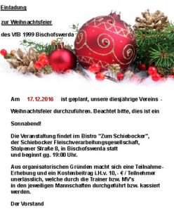 Weihnachtsfeier 2016