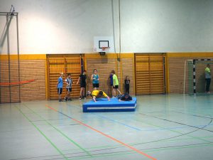 Das Matten-Rutschen