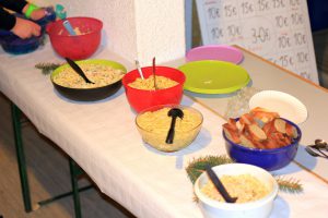 . . . und an die Salate