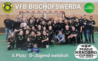 Weibliche Jugend D 5. Platz beim internationalen Prager Handballcup 2023