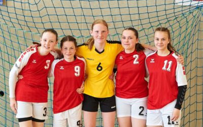 3 Mädchen unser D-Jugend Sachsenligamannschaft qualifizieren sich in Schneeberg für den ersten HVS-Lehrgang