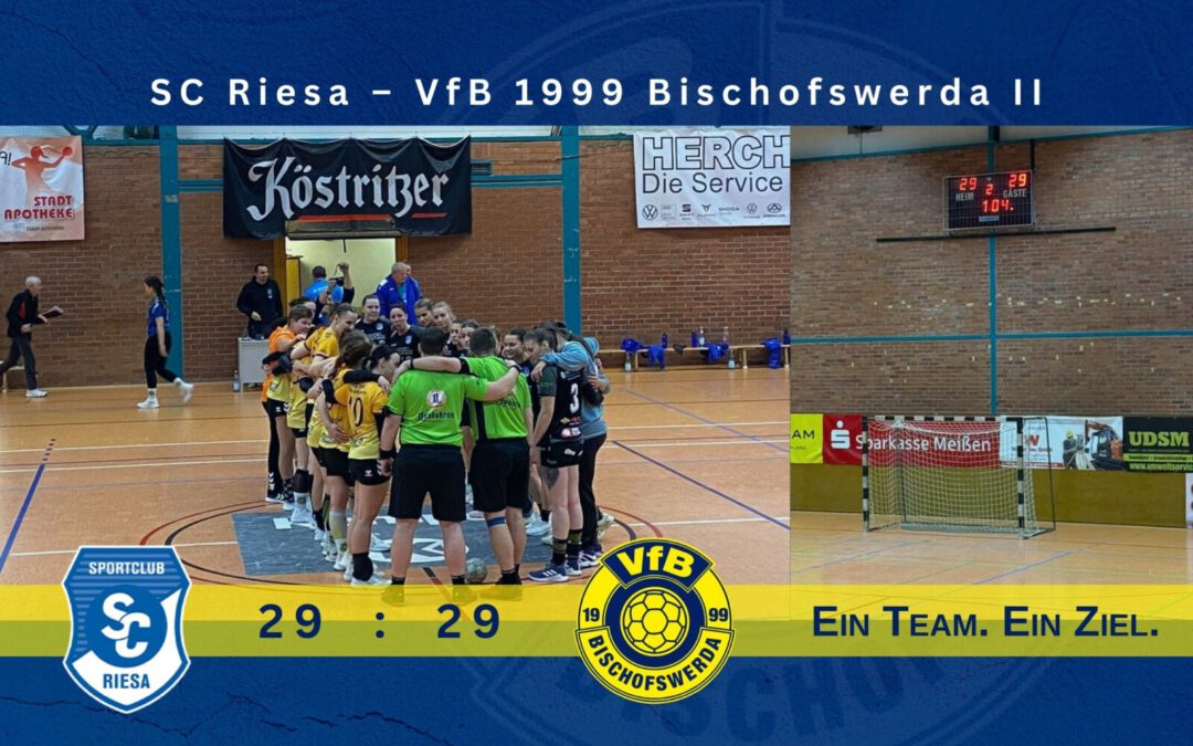 Gerechte Punkteteilung in Riesa