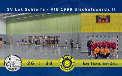 Deutlicher Auswärtssieg der zweiten Frauenmannschaft in Schleife